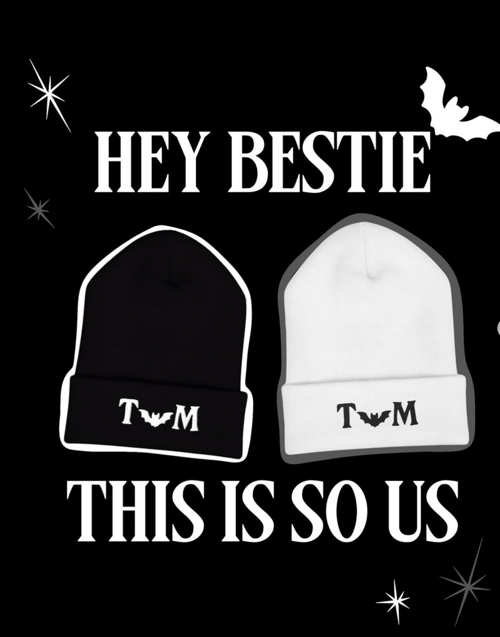 THE DARK N LIGHT BEANIE | WHITE