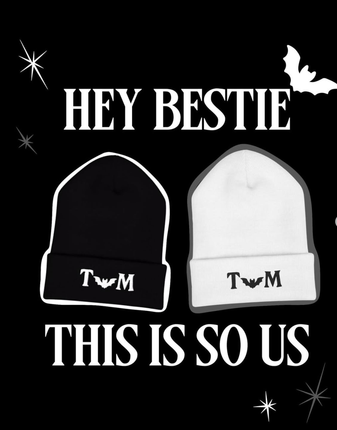 THE DARK N LIGHT BEANIE | WHITE